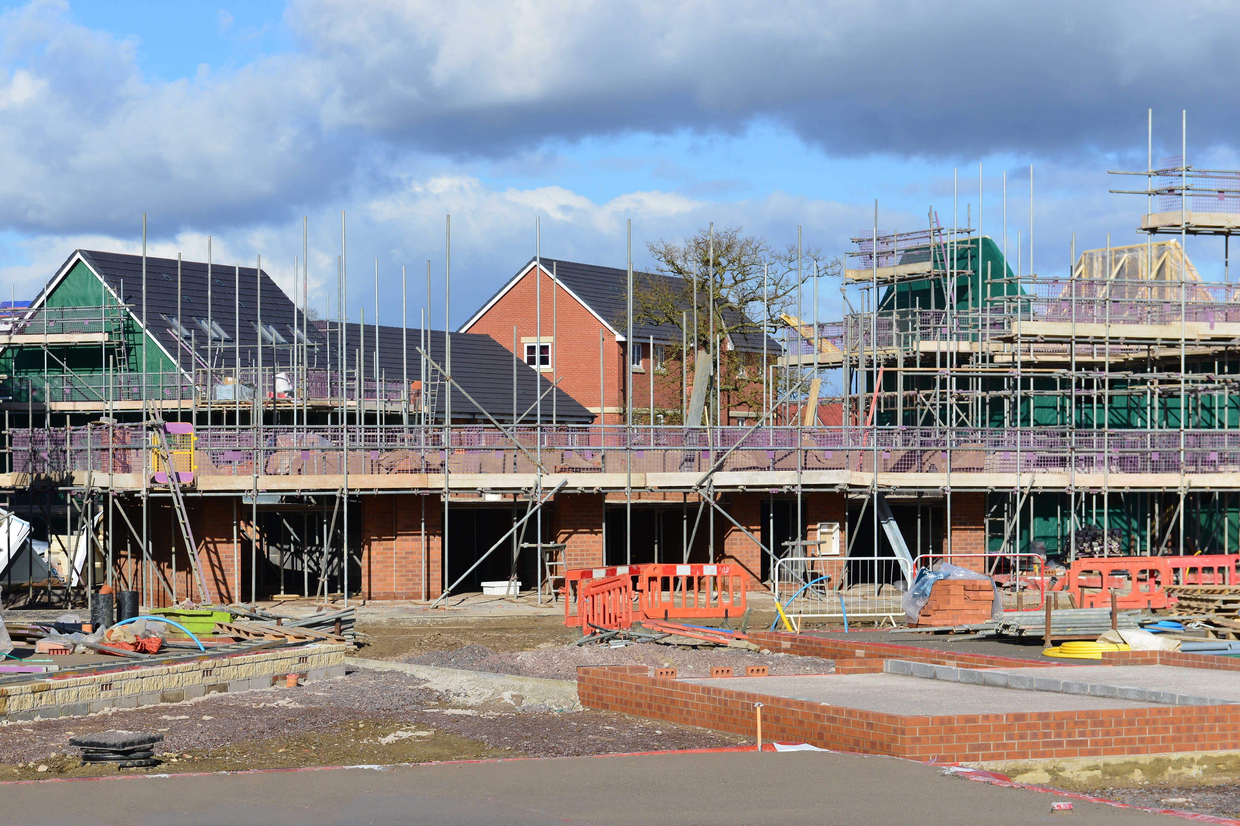 New homes under construction in Surrey