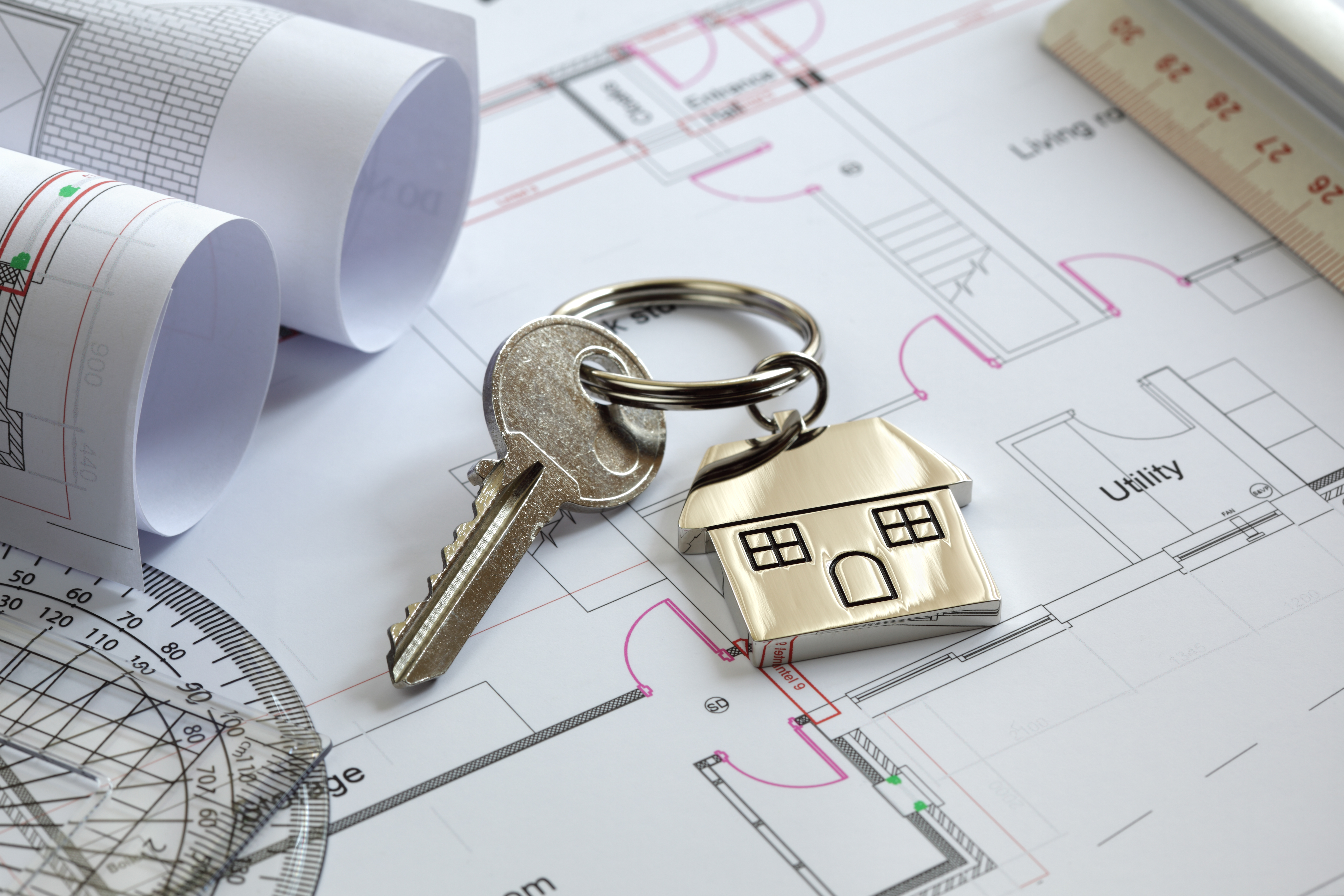 House plans and key