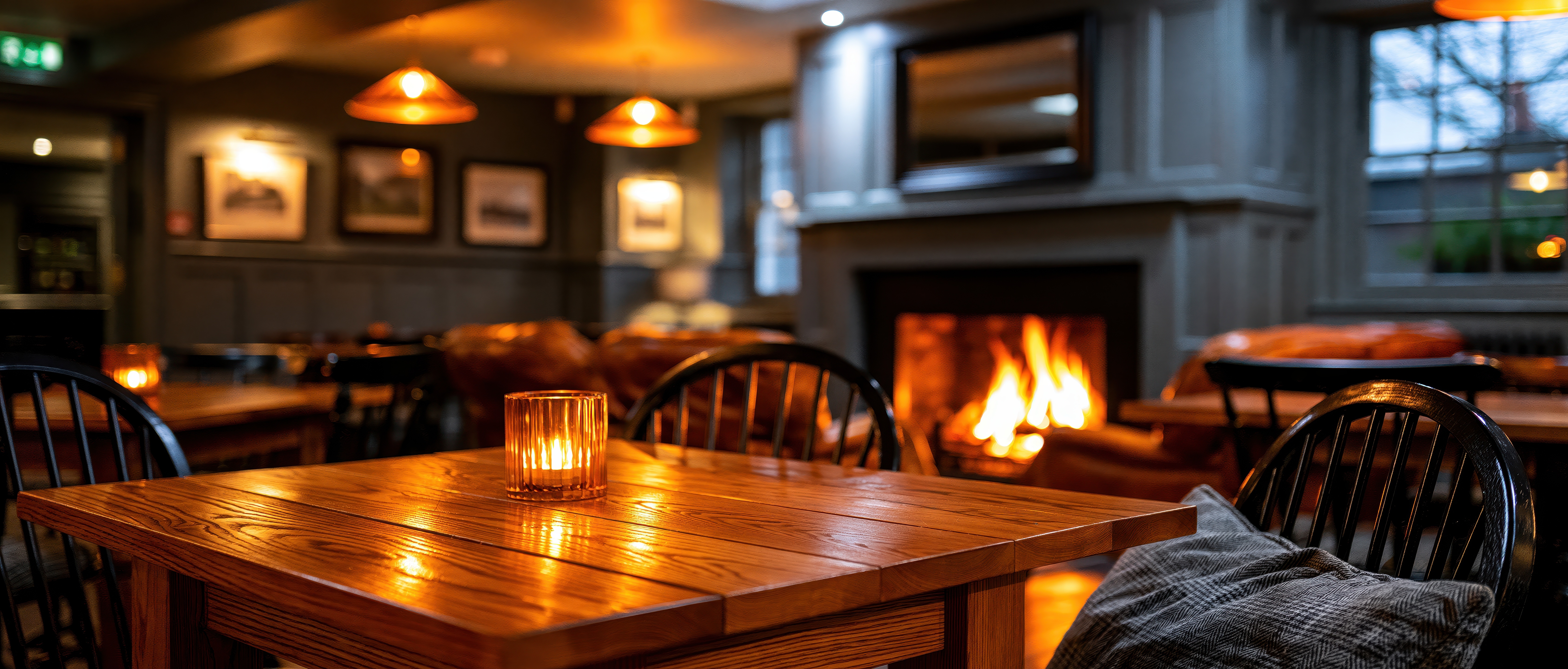 Cosy Surrey pub with open fireplace